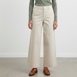 Banana Republic Cream Flare Pants
